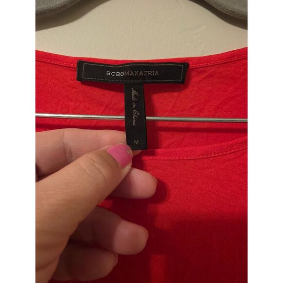 BCBGMAXAZRIA Slouchy Colorblock Dolman Top | Modal | Size M - Picture 5 of 7